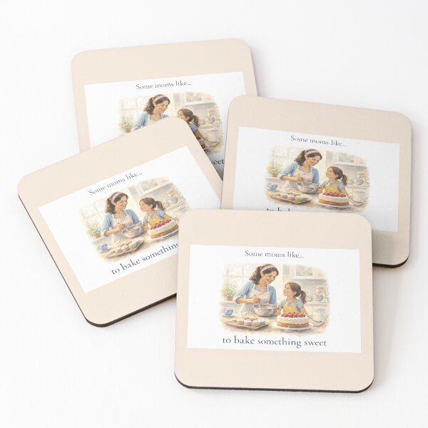 Item preview, Some Moms Like to Bake Something Sweet — Cozy Kitchen Illustration | Mother’s Day Gift designed and sold by Novel Works Studio.
