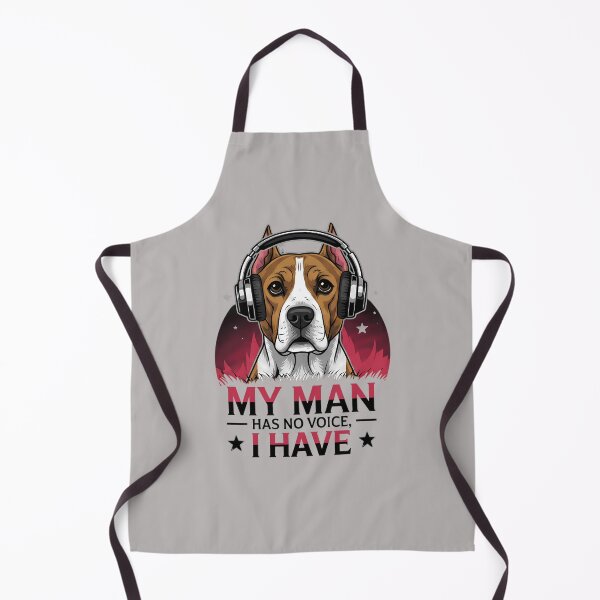 Item preview, My Man Has No Voice, I Have – American Staffordshire Terrier Music Design designed and sold by Art-Arcade6.