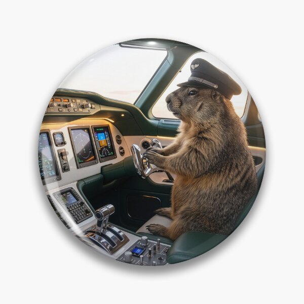 Item preview, Groundhog Pilot Rules the Stratosphere designed and sold by Tridentulus.