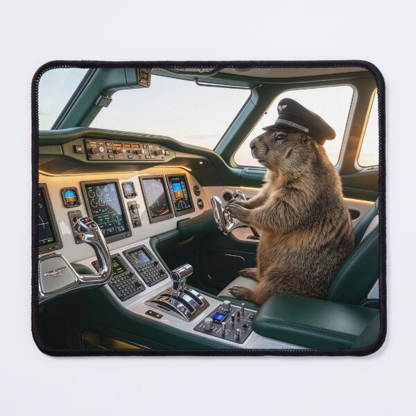 Item preview, Groundhog Pilot Rules the Stratosphere designed and sold by Tridentulus.