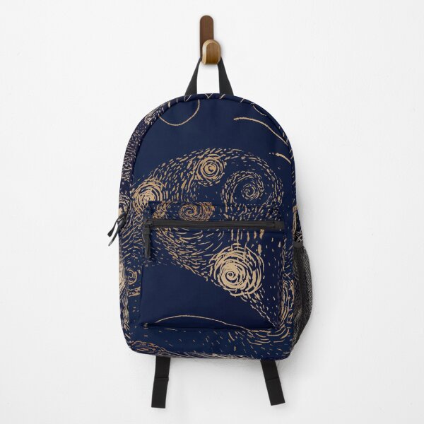 Item preview, Starry Jellyfish in Van Gogh style - DARK GOLD Version designed and sold by AlirizaCAKIR.