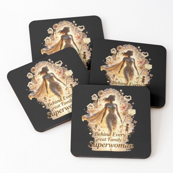 Item preview, Behind Every Great Family Is a Superwoman - woman gratitude and recognition gifts  designed and sold by YourTrendyTees.