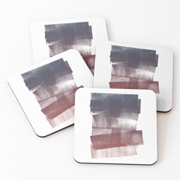 Item preview, Swatch Sample Textured Monoprint - Dusk to Ruby Gradient designed and sold by Irene Estelle.