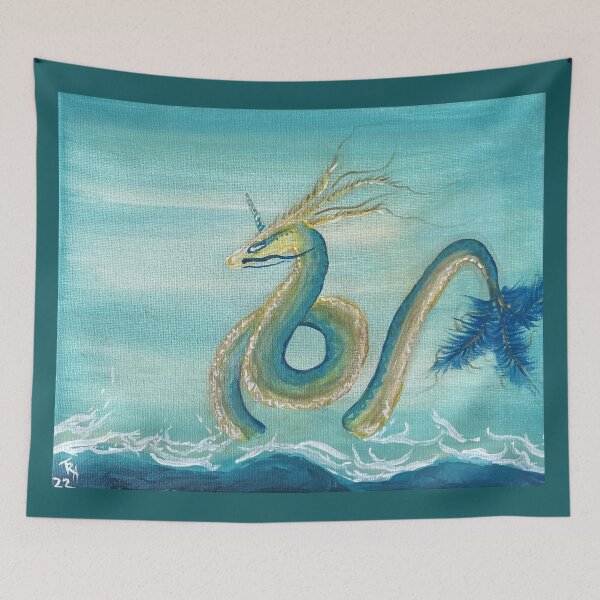 Item preview, Mythical Sea Dragon Fantasy Painting designed and sold by PeridotGypsy.