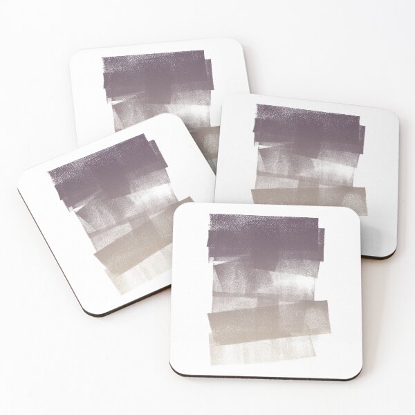 Item preview, Swatch Sample Textured Monoprint - Fig to Dove Gradient designed and sold by Irene Estelle.