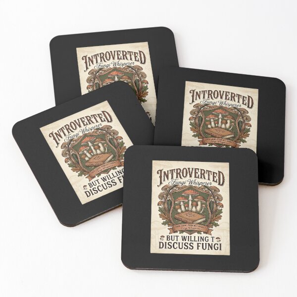 Item preview, ​Introverted Fungi Whisperer - Funny Mushroom & True Crime Podcast Meme designed and sold by SylwiaPrint.