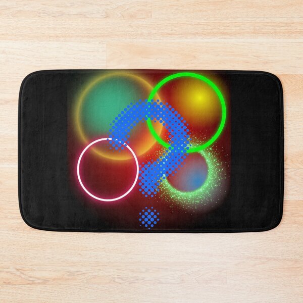 Item preview, Neon Abstract Question Mark – Colorful Glow Digital Art designed and sold by MariMarArt.