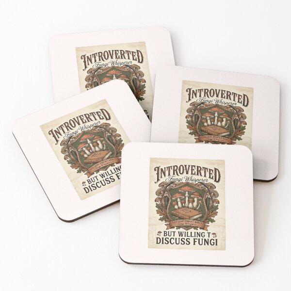 Item preview, ​Introverted Fungi Whisperer - Funny Mushroom & True Crime Podcast Meme designed and sold by SylwiaPrint.