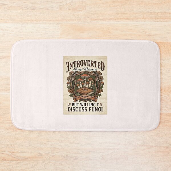 Item preview, ​Introverted Fungi Whisperer - Funny Mushroom & True Crime Podcast Meme designed and sold by SylwiaPrint.