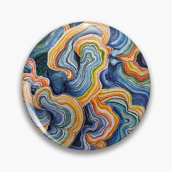 Item preview, Tramete number 1 I Fungi I Abstract mushroom world designed and sold by DanjaArt.