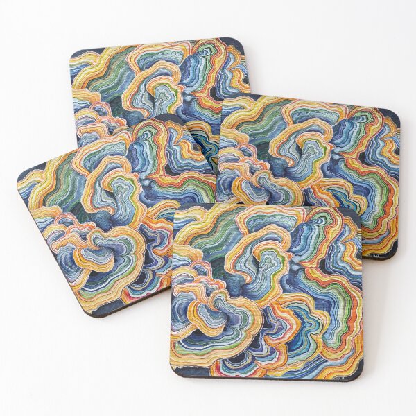 Item preview, Tramete number 1 I Fungi I Abstract mushroom world designed and sold by DanjaArt.
