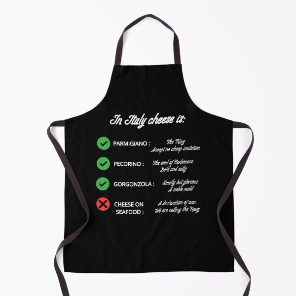 Item preview, Funny Italian Food Rules Checklist: Cheese on Seafood is a Crime No-No designed and sold by TheItaliandilemma.