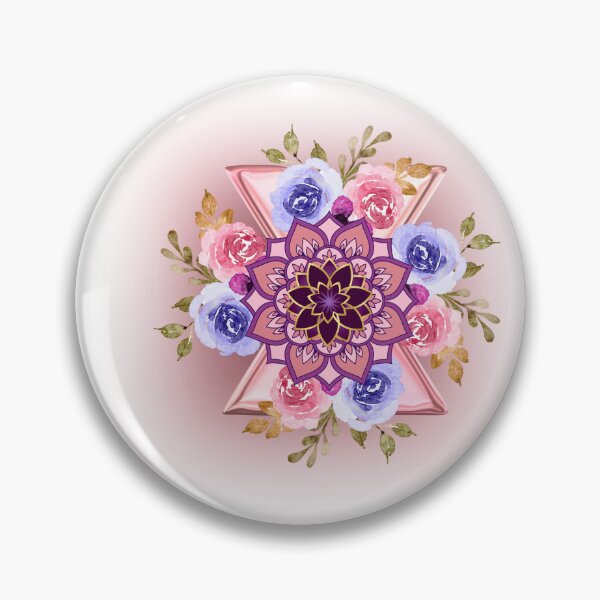 Item preview, Pastel Floral Mandala-Sacred Geometry Spiritual Art designed and sold by Palette _Vibes.
