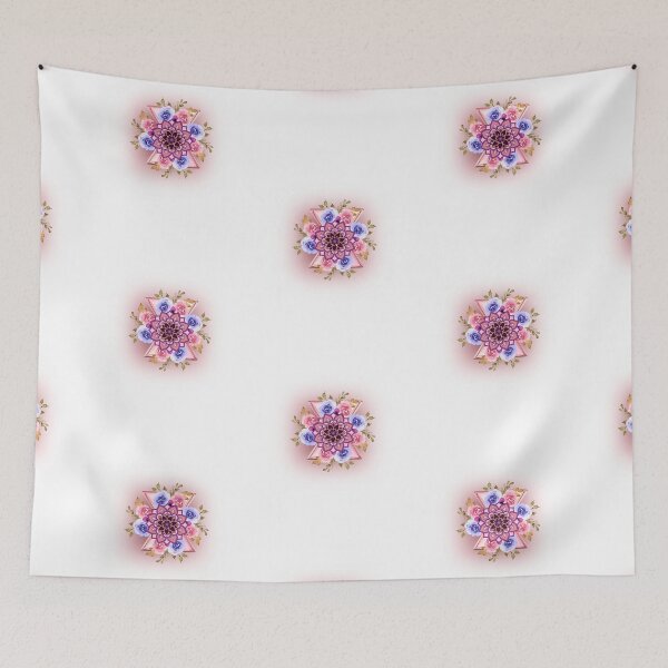 Item preview, Pastel Floral Mandala-Sacred Geometry Spiritual Art designed and sold by Palette-Vibes.
