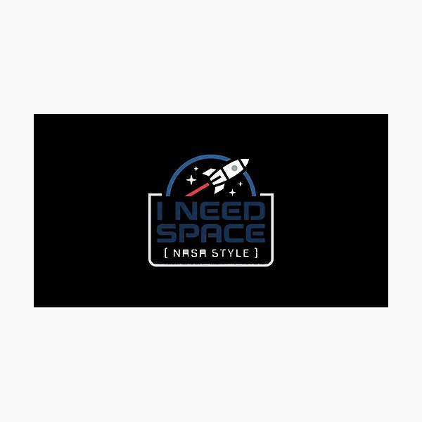 Item preview, I Need Space – Minimal Rocket NASA Style Design | Aesthetic Space Lover Graphic designed and sold by Sarvionstudio.