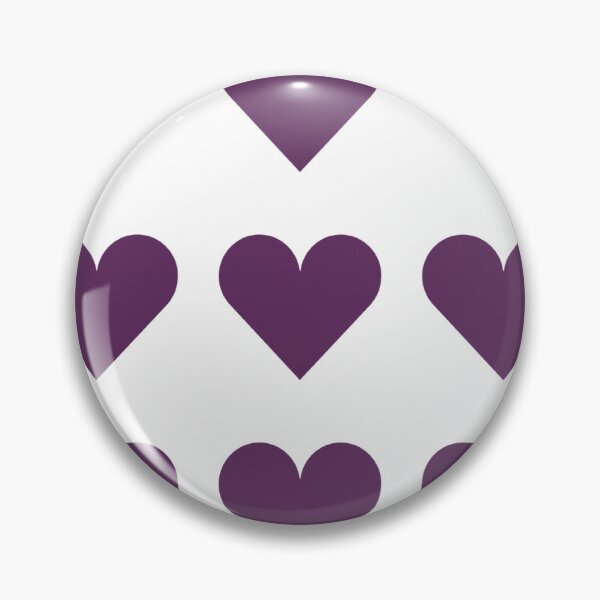 Item preview, Large AUBERGINE PURPLE and WHITE LOVE HEARTS designed and sold by RachelMacht.