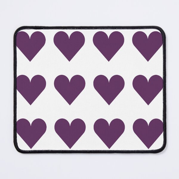 Item preview, Large AUBERGINE PURPLE and WHITE LOVE HEARTS designed and sold by RachelMacht.