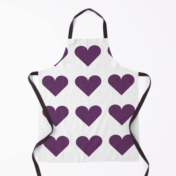 Item preview, Large AUBERGINE PURPLE and WHITE LOVE HEARTS designed and sold by RachelMacht.