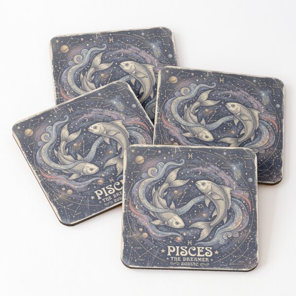 Item preview, Pisces Zodiac Fish – Vintage Star Map Celestial Illustration designed and sold by urbinet.