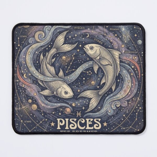 Item preview, Pisces Zodiac Fish – Vintage Star Map Celestial Illustration designed and sold by urbinet.