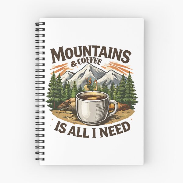 Item preview, Mountains and Coffee is all I need| Introvert Nature Lover Gift designed and sold by Adrikul.