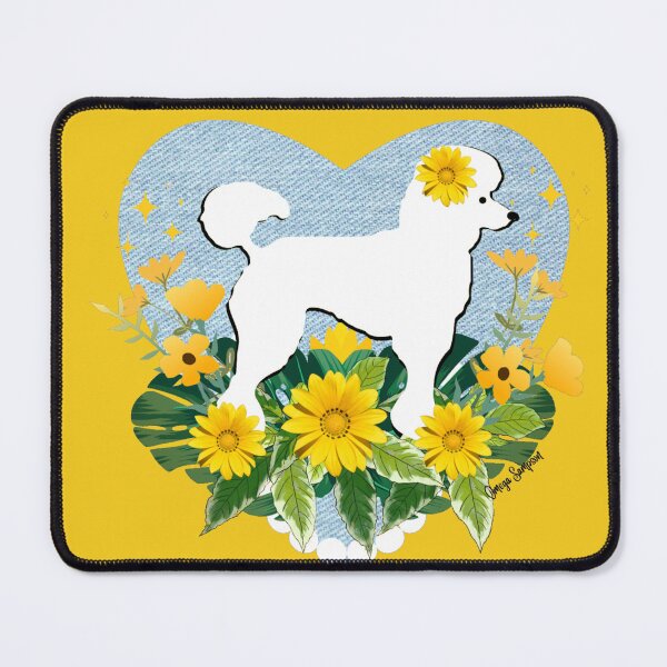 Item preview, Light blue Jean heart Poodle designed and sold by artbyomega.