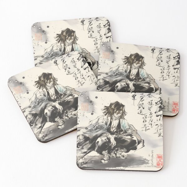 Item preview, Obanai Iguro Sumi-e  designed and sold by AnimeArsenalPrints.