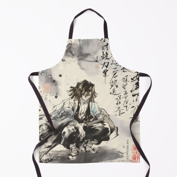 Item preview, Obanai Iguro Sumi-e designed and sold by AnimeArsenalPrints.