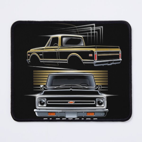 Item preview, C10 Fleetside Classic Truck Dual View Graphic Tee designed and sold by TheArtOfCar.