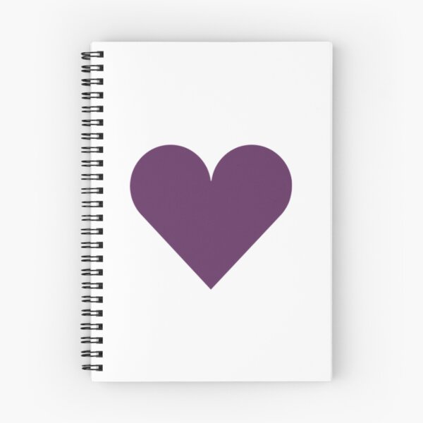 Item preview, Single AUBERGINE PURPLE LOVE HEART on a WHITE Background designed and sold by RachelMacht.