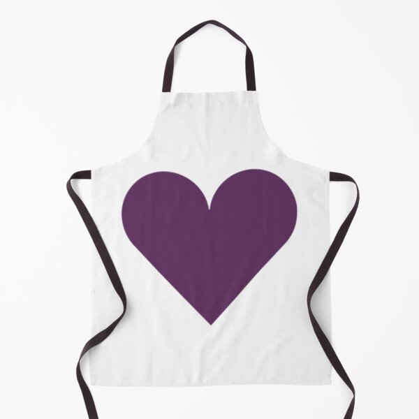 Item preview, Single AUBERGINE PURPLE LOVE HEART on a WHITE Background designed and sold by RachelMacht.