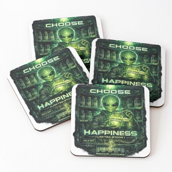 Item preview, ET Selling Green Happiness – 420 Alien Dark Humor Design designed and sold by Alchemy Forge.