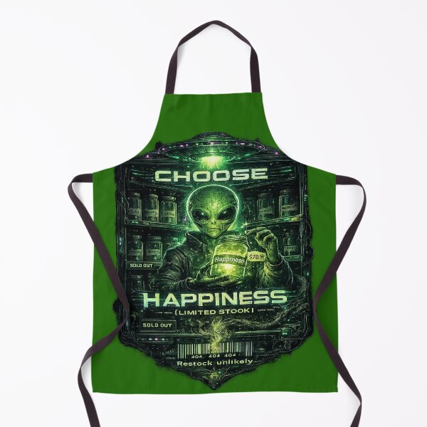 Item preview, ET Selling Green Happiness – 420 Alien Dark Humor Design designed and sold by Alchemy Forge.