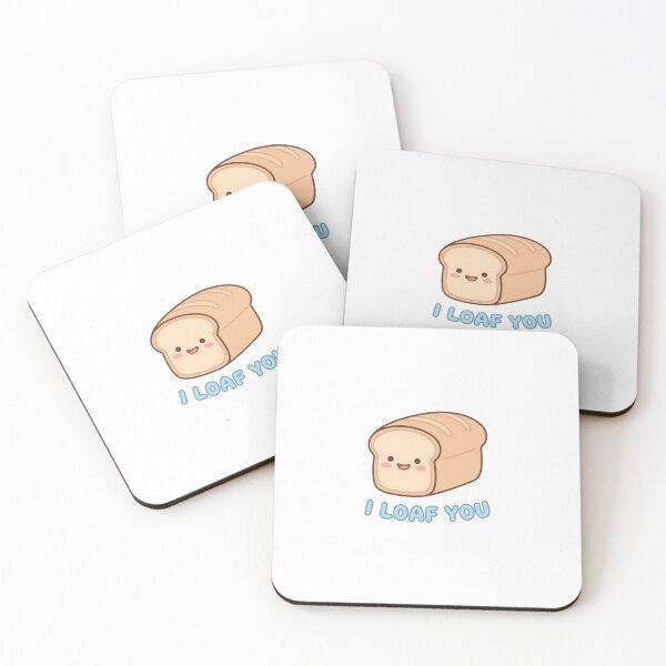 Item preview, Funny Cute Animal Meme – “ I Loaf You ” Kawaii Aesthetic Sticker designed and sold by Ace01st.