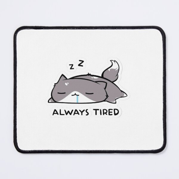 Item preview, Always Tired Cat Shirt – Sleepy Cat Meme – Funny Lazy Animal Design designed and sold by ZYNORAworld.