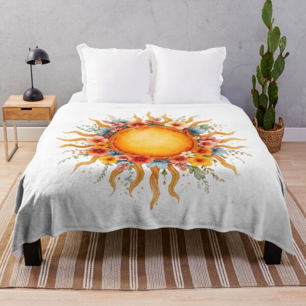 Item preview, Sun and flowers designed and sold by uunaa.