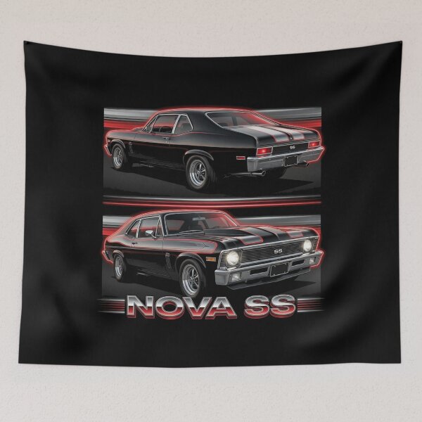 Item preview, 1972 Chevy Nova SS Dual View Muscle Car Tee designed and sold by TheArtOfCar.