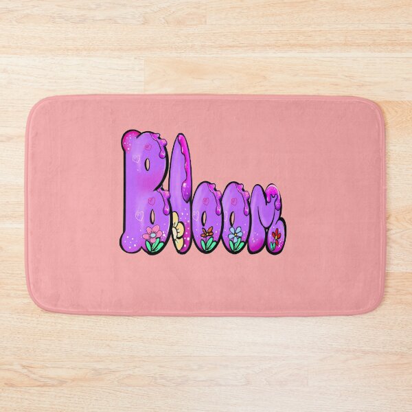 Item preview, Bloom - floral flower garden spring botanical plant motif nature garden inspired colorful purple typography  designed and sold by Artonmytee.