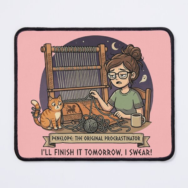 Item preview, Penelope The Original Procrastinator - Funny Odyssey meme designed and sold by MythoWorldddd.