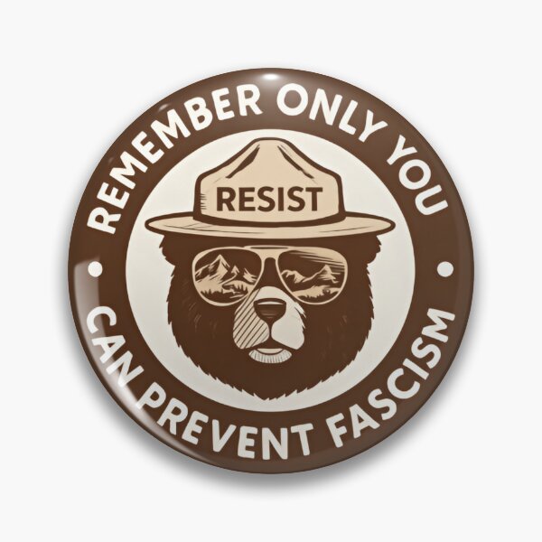 Item preview, Only you can prevent fight fascism - smokey the bear resist alt us service protect our national parks designed and sold by SkeletonsDanger.