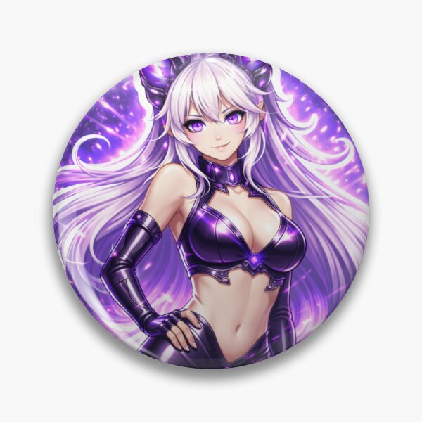 Item preview, Cyber Fox Girl Sticker – Purple Neon Anime Aesthetic | Futuristic Gaming Art designed and sold by Shadowpaws Studio.