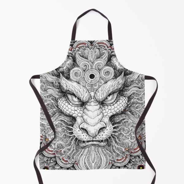 Item preview, Intricate Dragon Mandala – Detailed Black and Grey Floral Dragon Mandala Design designed and sold by Anime9122.