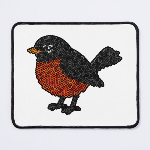 Item preview, Robin Redbreast Dot Art Mosaic designed and sold by MSBM Designs.