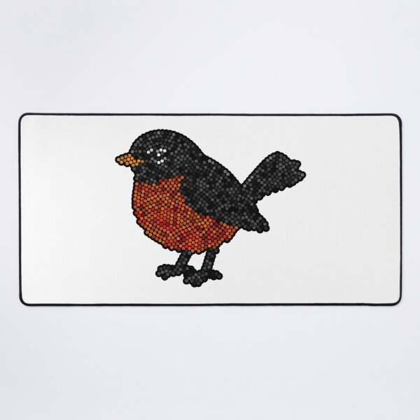 Item preview, Robin Redbreast Dot Art Mosaic designed and sold by MSBM Designs.