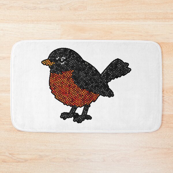 Item preview, Robin Redbreast Dot Art Mosaic designed and sold by MSBM Designs.