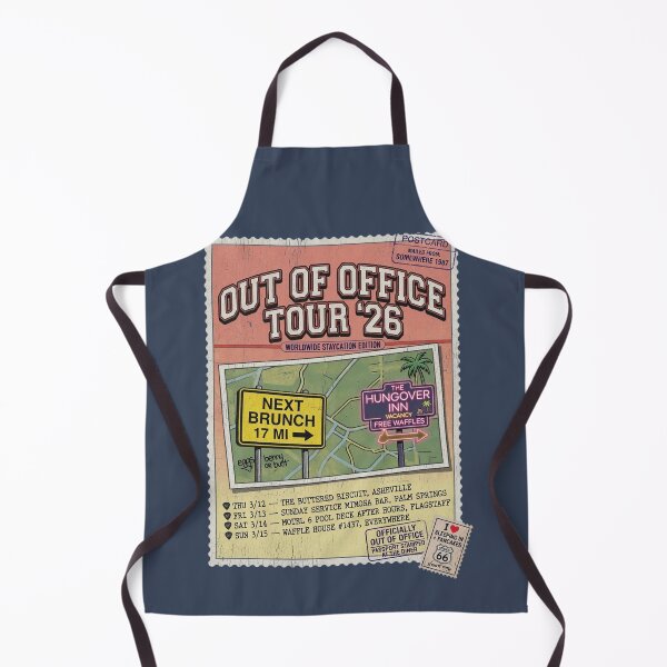 Item preview, Out of Office Tour 2026 Staycation Postcard Vintage Brunch Road Trip designed and sold by REAL IRISH GIFTS.