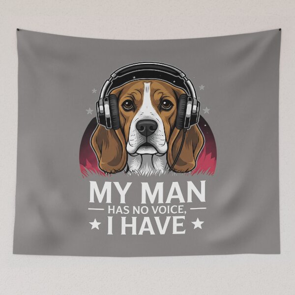 Item preview, My Man Has No Voice, I Have – Beagle Music Design designed and sold by Art-Arcade6.