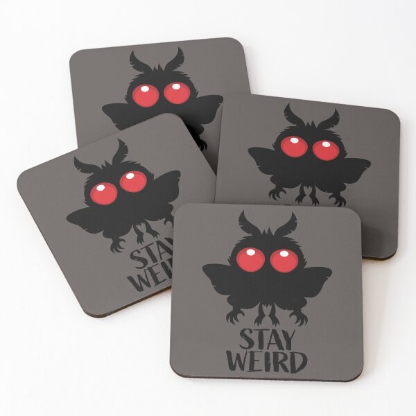 Item preview, Stay Weird Creepy Cute Mothman Cryptid designed and sold by fizzgig.