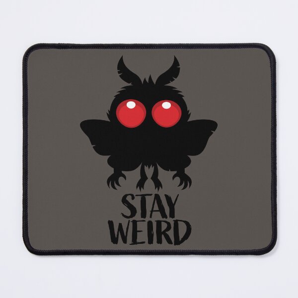 Item preview, Stay Weird Creepy Cute Mothman Cryptid designed and sold by fizzgig.