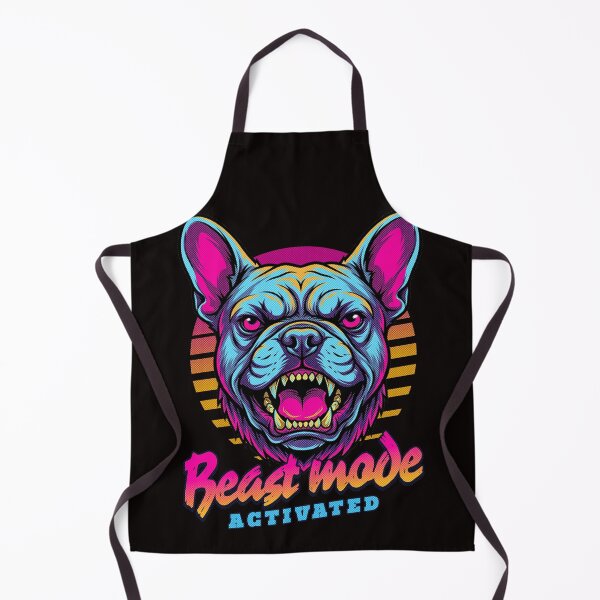 Item preview, French Bulldog Beast Mode Activated – Neon Cyberpunk Dog Design designed and sold by PixelsPaws.